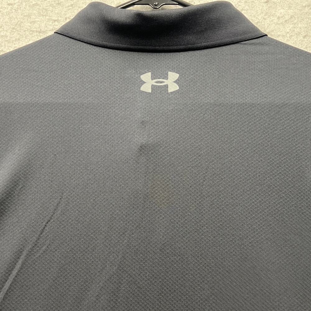 Under Armour Mens Long Sleeve Polo Shirt XL Black Tactical Performance Stretch - Picture 9 of 10